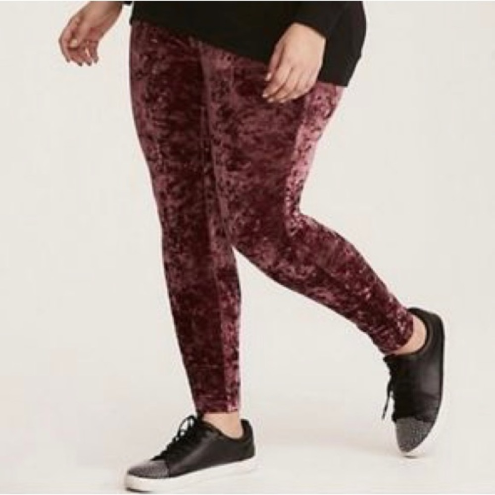TORRID Crushed Velvet Leggings
